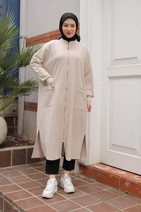 تونیک بژ زنانه بافت Armine TREND - کد 905757808