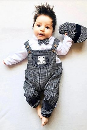 ست نوزادی طوسی بچه گانه پنبه ای Murat Baby - کد 152705430
