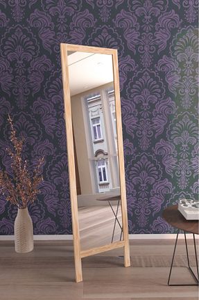 آینه قهوه ای چوب Hediyeler Kapında - کد 192317087