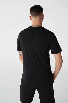 تیشرت مشکی مردانه یقه دوچرخه hummel - کد 795324134