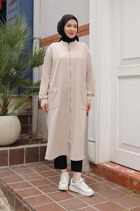 تونیک بژ زنانه بافت Armine TREND - کد 905757808