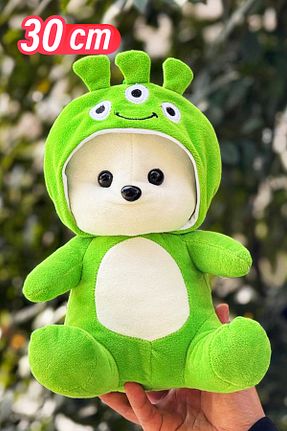 اسباب بازی مخملی سبز بچه گانه 30 cm farddad - کد 905758368