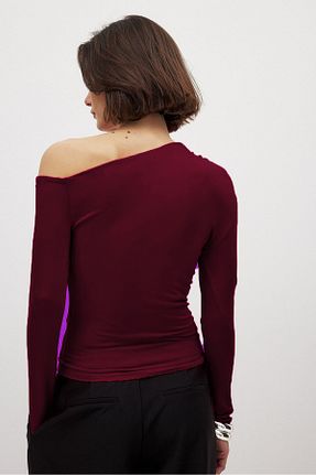بلوز زرشکی زنانه ساده VODENS - کد 899303766