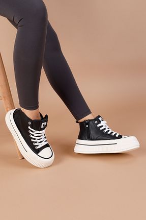 کفش اسنیکر مشکی زنانه بند دار Getcho - کد 905771638