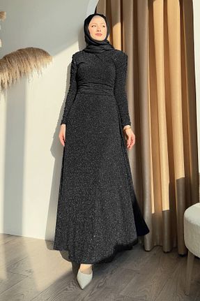لباس مجلسی حجاب مشکی دو سینه InStyle - کد 905778733