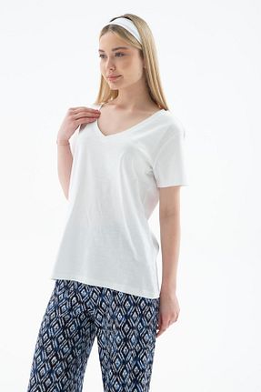 بلوز نباتی زنانه رگولار Fashion Friends - کد 905780108