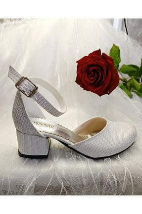 کفش مجلسی سفید بچه گانه چرم مصنوعی patik ayakkabı - کد 905773417