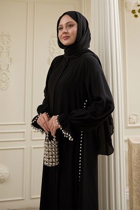 کلاه و ابایا مشکی زنانه پنبه پلی استر InStyle - کد 905777000