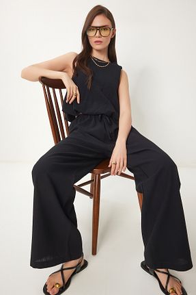 ست بالاتنه و پائین تنه مشکی زنانه بافتنی Lovelyİstanbul - کد 905791756