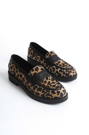 کفش لوفر رنگی زنانه چرم خالص GNS Shoes - کد 917630874