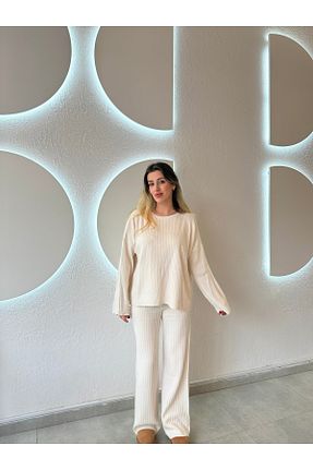 ست بالاتنه و پائین تنه نباتی زنانه تریکو ecotique - کد 905801555
