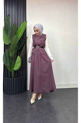 ست بالاتنه و پائین تنه حجاب رنگی زنانه 3/4 Boy ışık tesettur - کد 905793935