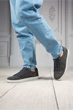 کفش اسنیکر طوسی مردانه چرم اصل DAXİS Sportwear Company - کد 905792882