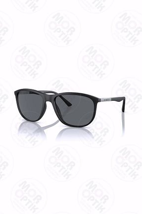 عینک آفتابی مشکی مردانه 58 Emporio Armani - کد 905801491