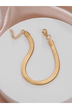دستبند استیل (فولاد) طلائی زنانه استیل ضد زنگ MAVEGA - کد 870576895