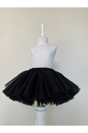 دامن مشکی بچه گانه پلی استر MODA - کد 905808938