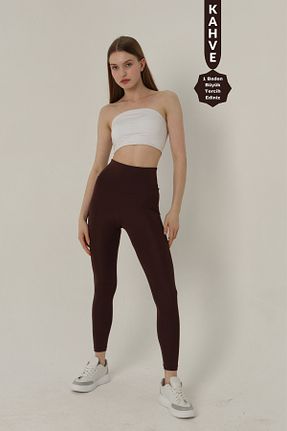 ساق شلواری قهوه ای زنانه بافتنی Balenbi - کد 806413466
