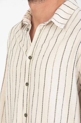 پیراهن قهوه ای مردانه Fitted Store - کد 905815847