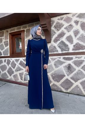 لباس حجاب سرمه ای زنانه رگولار sümeyra - کد 905816193