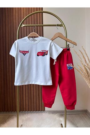 ست کرمکن اسپرت قرمز بچه گانه %100 پنبه KidsSel - کد 917685052
