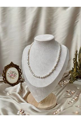 گردنبند مروارید سفید مروارید فرهنگی JOVİ ATELİER - کد 903980565