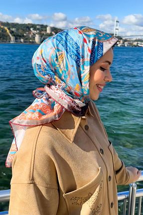 روسری رنگی پلی استر Armine - کد 732030655