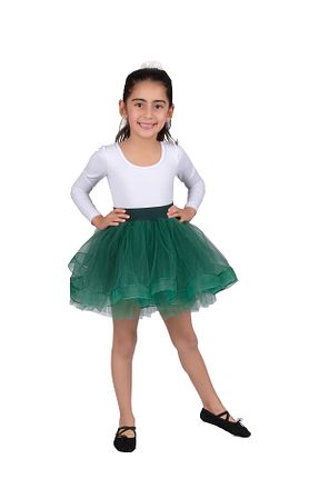 دامن سبز بچه گانه پلی استر LULLY KİDS - کد 917704554