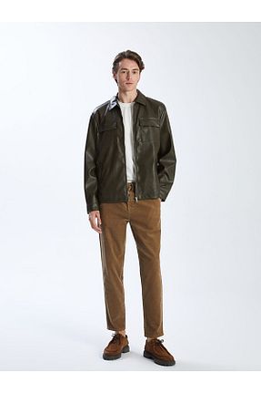کاپشن خاکی مردانه رگولار LC Waikiki - کد 895397562