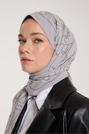 شال طوسی زنانه Medine İpeği PURESCARFS - کد 917790202