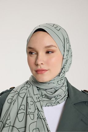 شال سبز زنانه Medine İpeği PURESCARFS - کد 917790065