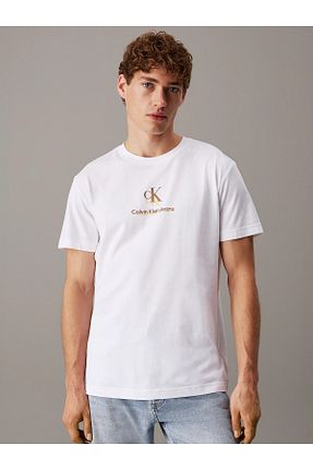 تیشرت سفید مردانه رگولار Calvin Klein - کد 905965012