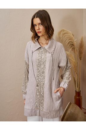 کت حجاب بژ زنانه رگولار Kayra - کد 905965170