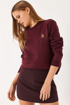 پلیور زرشکی زنانه Straight Bianco Lucci - کد 905997631