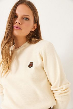 پلیور نباتی زنانه Straight Bianco Lucci - کد 905998304