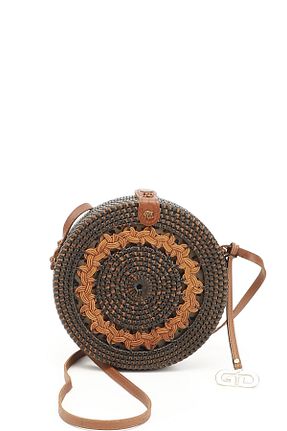 کیف دوشی طوسی زنانه حصیر GÖNDERİ(R) - کد 906003064