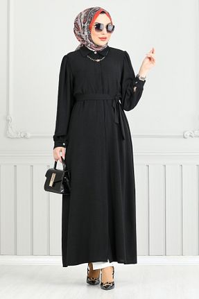 کلاه و ابایا مشکی زنانه بافتنی ModaMerve - کد 906011938