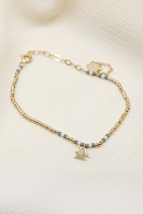دستبند طلا زرد بچه گانه 14 عیار SEMİZ KUYUMCULUK - کد 55449220