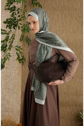 شال خاکی زنانه Fatma Atasoy - کد 906017522