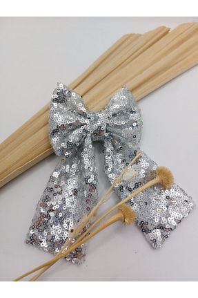 گیره سر طوسی بچه گانه پلی استر AsRa Accessories - کد 906088491