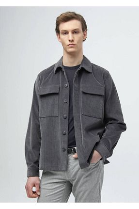 پیراهن طوسی مردانه Overshirt Ramsey - کد 888624758