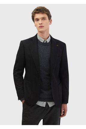 کت بلیزر مشکی مردانه پشم Ramsey - کد 887606271