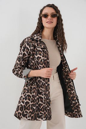 ترنچکت قهوه ای زنانه پلی استر Bigdart - کد 115605906