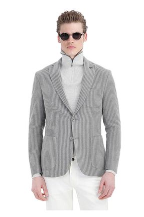 کت بلیزر طوسی مردانه پلی استر Ramsey - کد 779340845