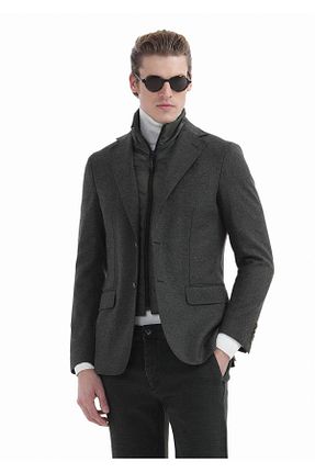 کت بلیزر مشکی مردانه مخلوط پلی استر Ramsey - کد 782237589