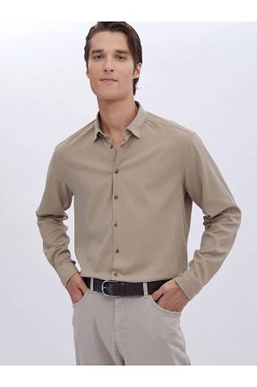 پیراهن بژ مردانه رگولار Kip - کد 859989510