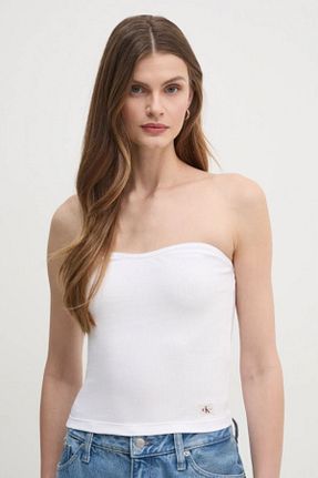 بادی سفید زنانه Straplez Calvin Klein - کد 906094712