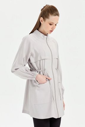 کلاه و ابایا طوسی زنانه پلی استر Gold Moda Renk - کد 906088259