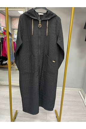 کاپشن حجاب مشکی اورسایز ayşe akay - کد 906089146