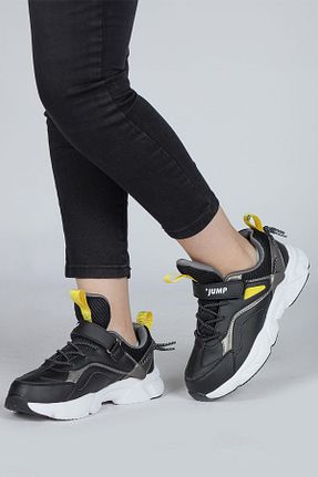 کفش اسنیکر مشکی بچه گانه چسبی Jump - کد 738824065