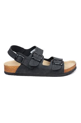 صندل مشکی مردانه پاشنه تخت Jump - کد 665155902